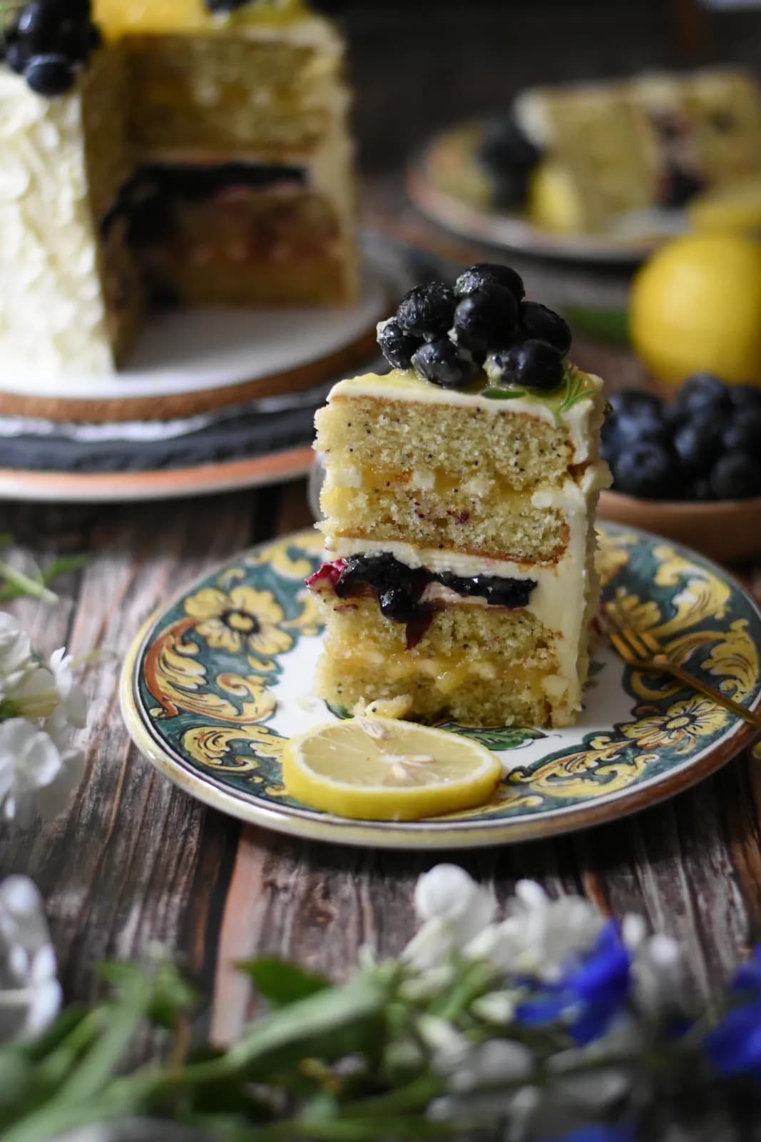 lemon blueberry slice