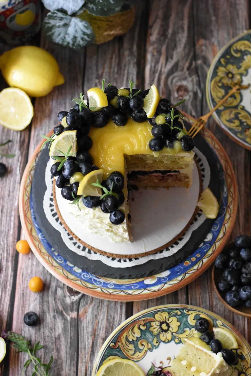 Lemon-blueberry